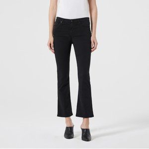 AG Adriano Goldschmeid High Rise Jodi Crop - Size 28R - Super Black